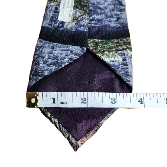 Vtg Endangered Species Tie Eagles Silk Nature Outdoors Career Business Casual - Picture 8 of 9